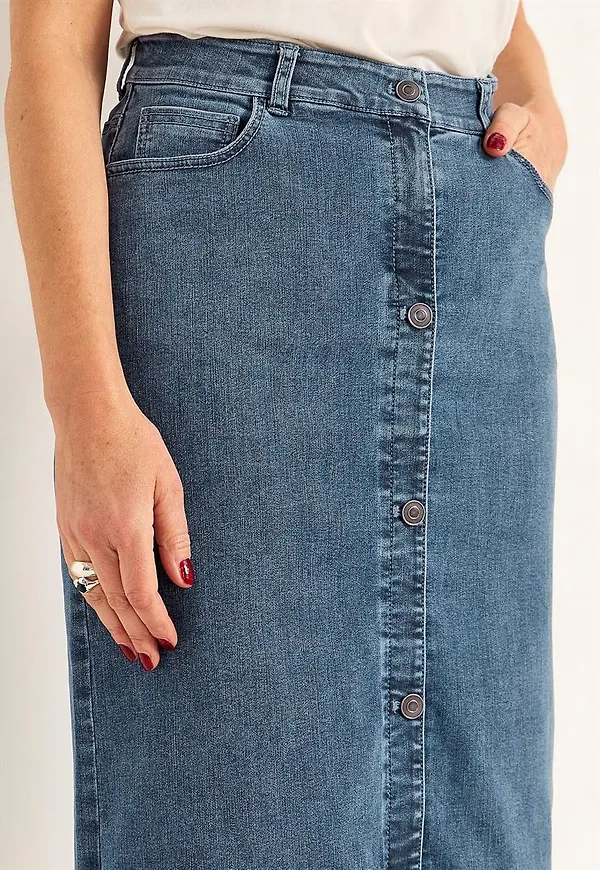 Superstretchig jeanskjol Sara