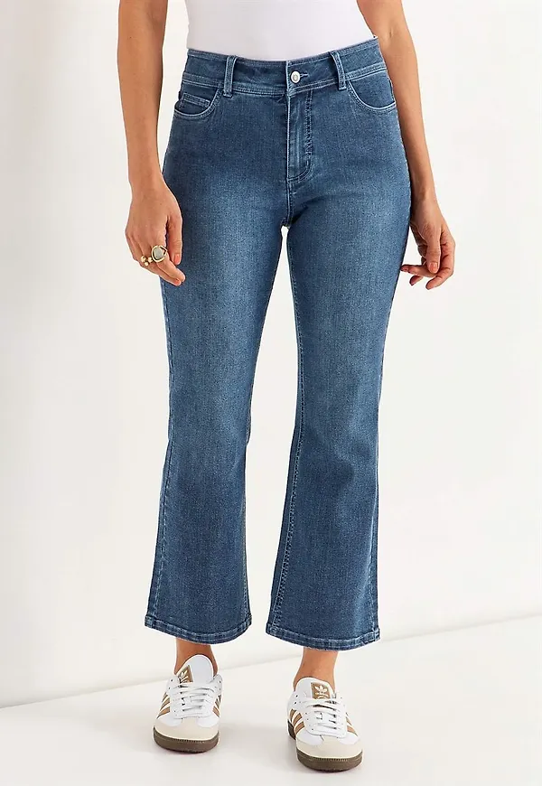 Ankeljeans med stretch Sara
