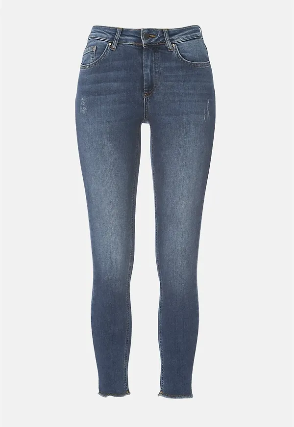 Superstretchiga ankeljeans Skinny Blush