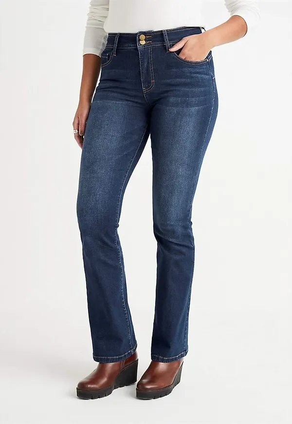 Superstretchiga shapingjeans med bootcut