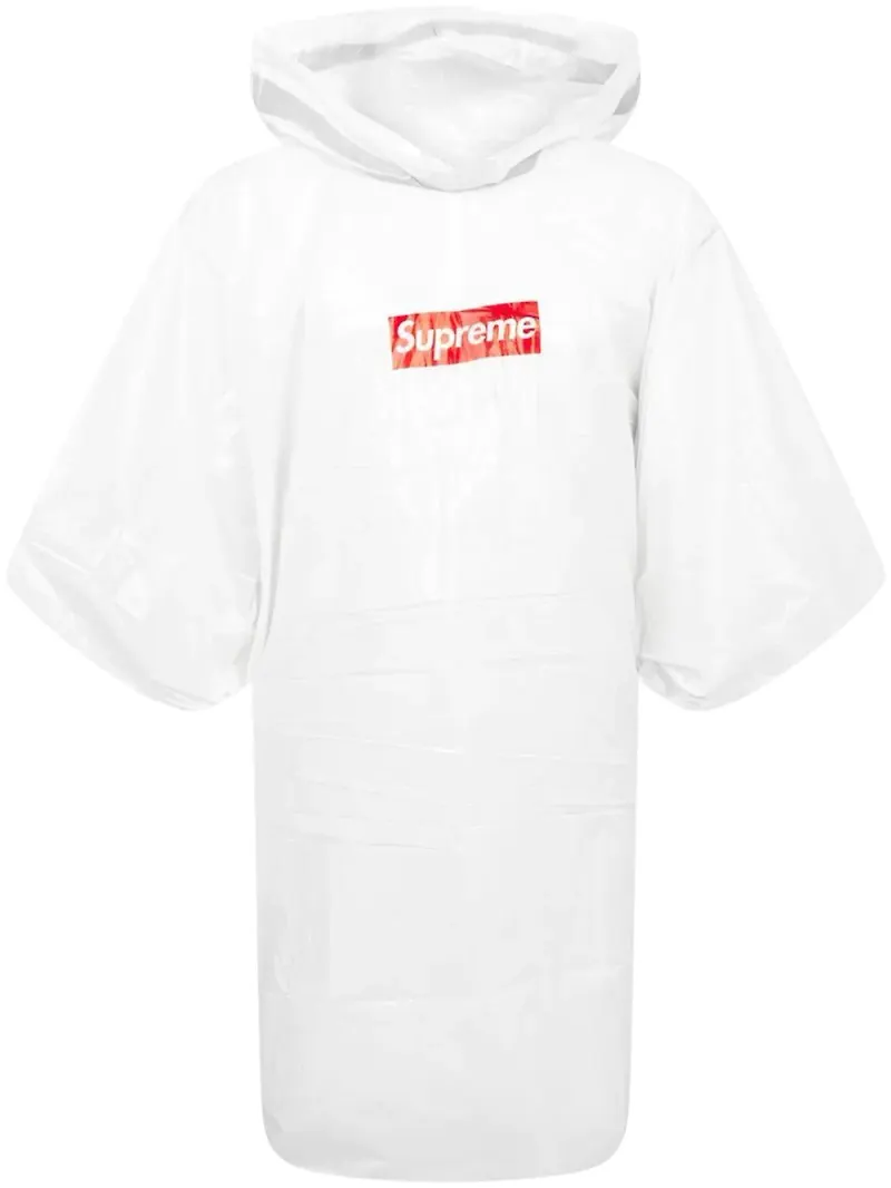 Supreme Ballpark poncho med huva - Vit