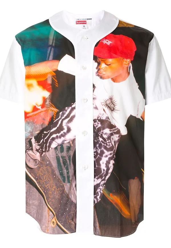 Supreme CDG Harold Hunter baseballtröja - Vit