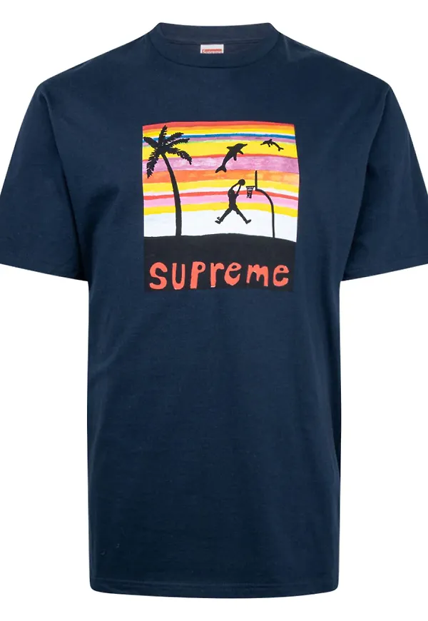 Supreme Dunk t-shirt - Blå