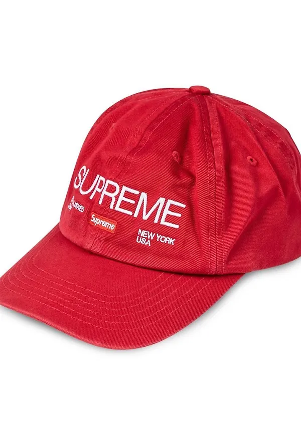 Supreme Est.1994 keps med paneler - Röd