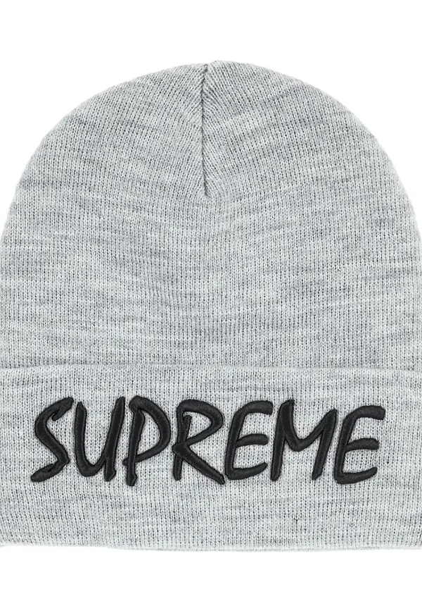 Supreme FTP stickad mössa - Grå
