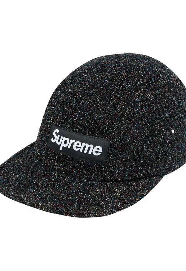 Supreme glittrig keps - Svart
