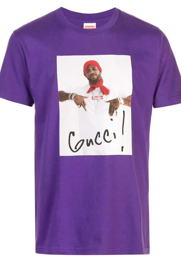 Supreme Gucci Mane t-shirt - Lila