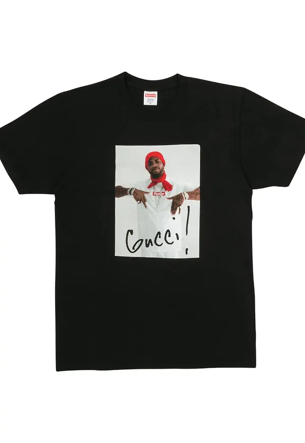 Supreme Gucci Mane t-shirt - Svart