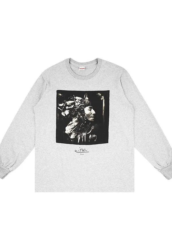 Supreme Harvest mönstrad t-shirt - Grå