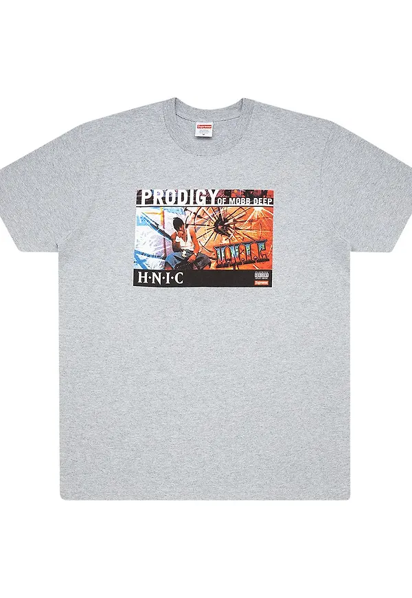 Supreme HNIC t-shirt med tryck - Grå