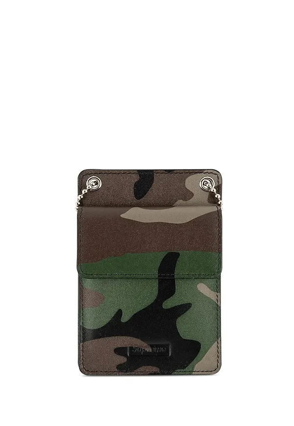 Supreme ID-fodral i läder - Brun