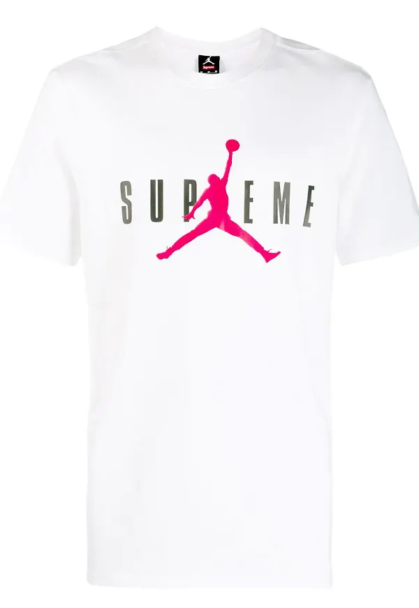 Supreme Jordan t-shirt - Vit
