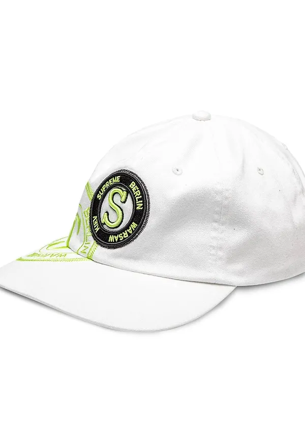 Supreme keps med panel - Vit