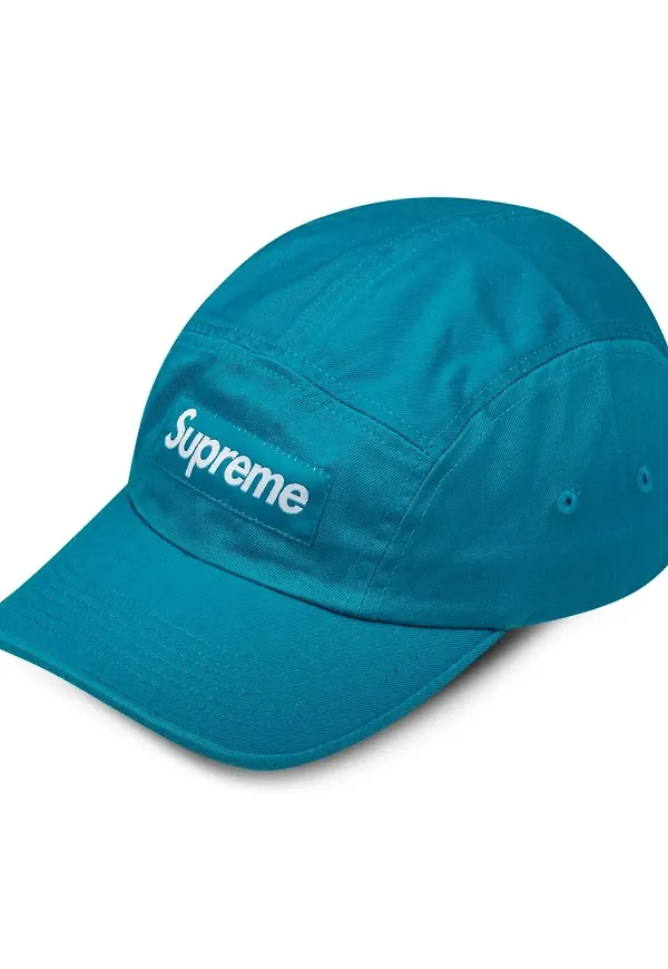 Supreme keps med urtvättad effekt - Blå