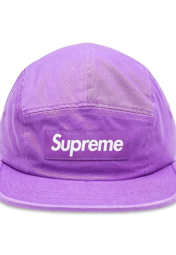 Supreme keps med urtvättad effekt - Lila