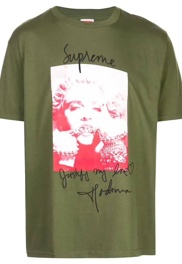 Supreme Madonna t-shirt - Grön