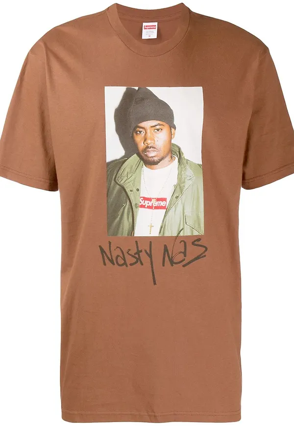 Supreme Nasty Nas t-shirt - Brun