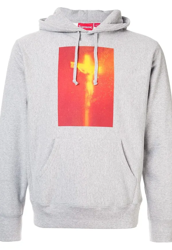 Supreme Piss Christ huvtröja - Grå