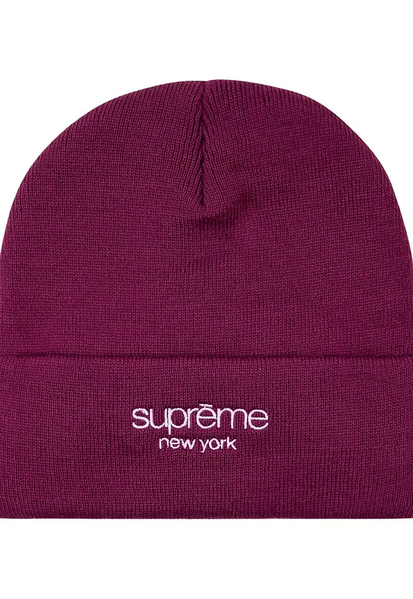Supreme Radar stickad mössa - Röd