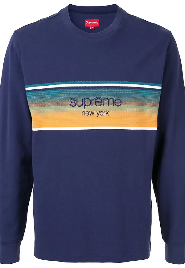 Supreme Shadow randig topp - Blå