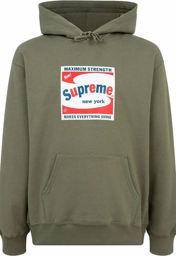 Supreme Shine hoodie SS21 - Grön