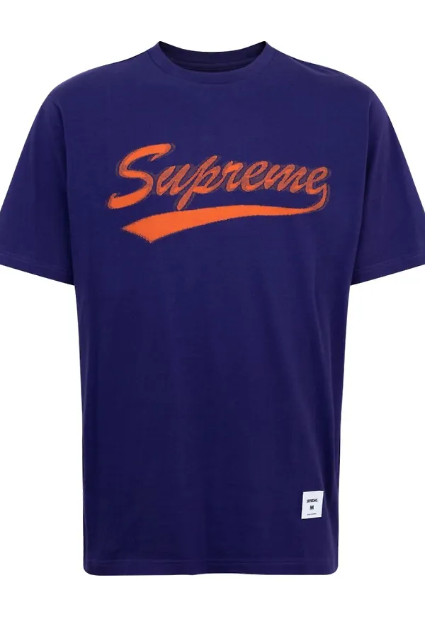 Supreme SS20 intarsiastickad t-shirt - Lila