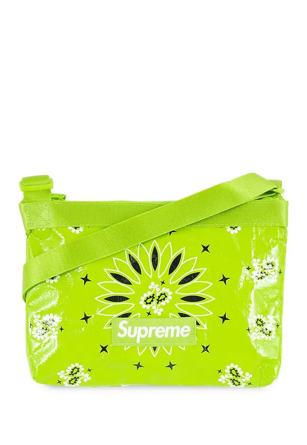 Supreme SS 21 bandanamönstrad väska - Grön