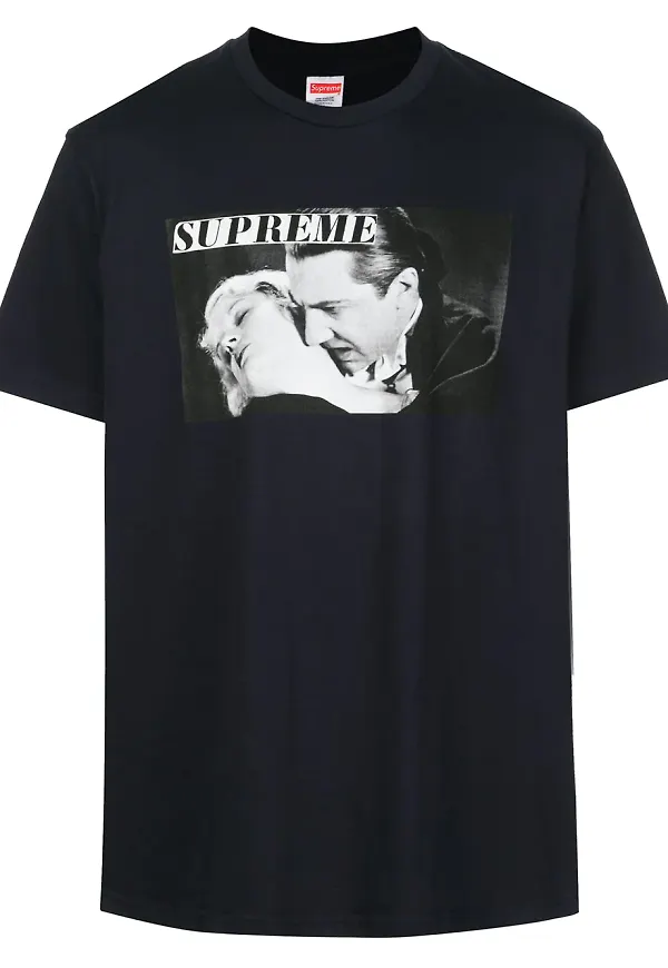 Supreme t-shirt med Bela Lugosi-tryck - Blå