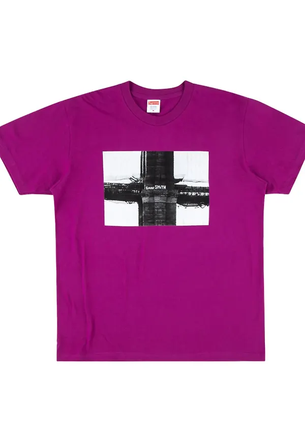 Supreme t-shirt med Bridge-tryck - Rosa