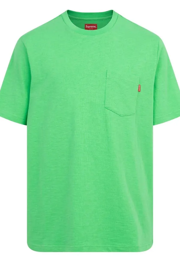 Supreme t-shirt med ficka - Grön