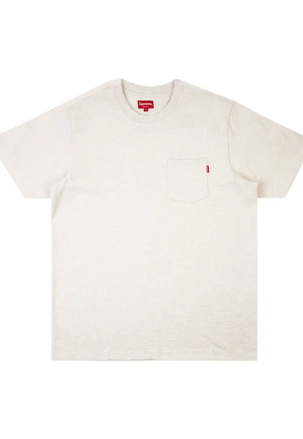 Supreme t-shirt med ficka - Vit