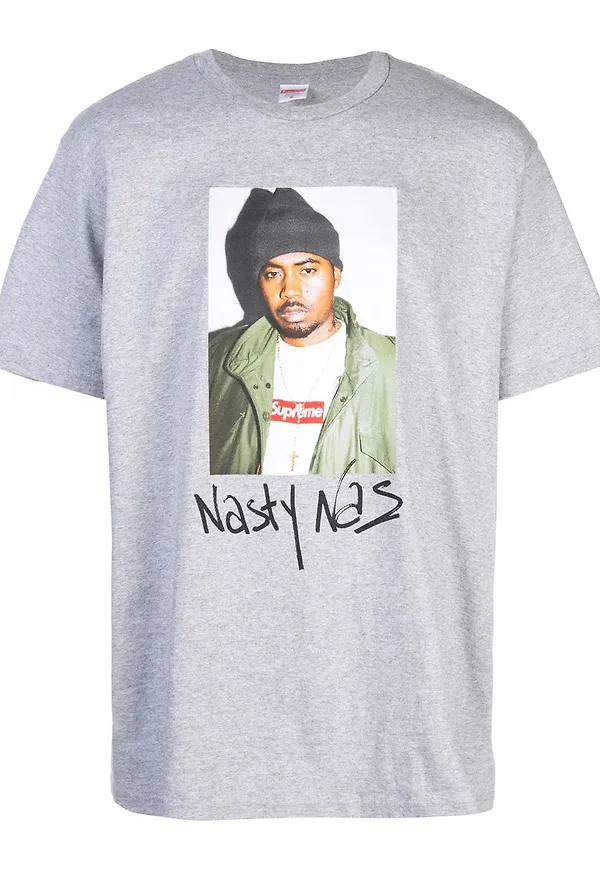 Supreme t-shirt med grafiskt tryck - Grå