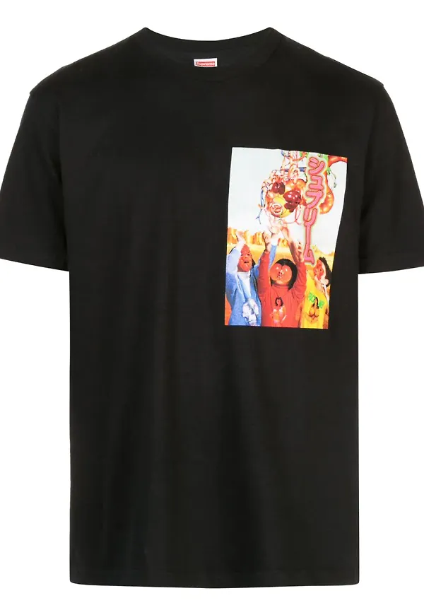 Supreme t-shirt med grafiskt tryck - Svart