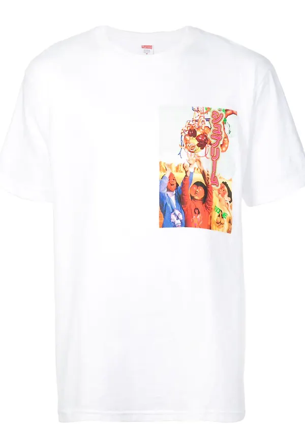 Supreme t-shirt med grafiskt tryck - Vit