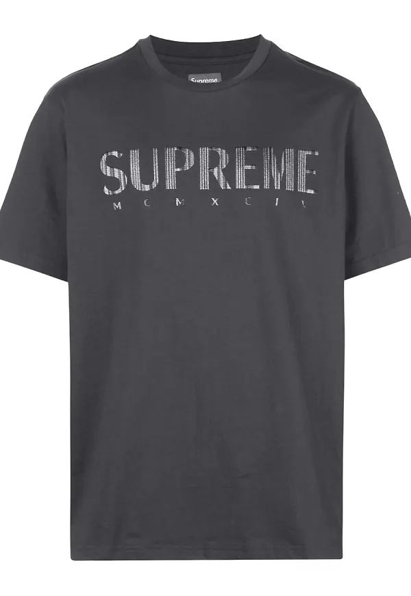 Supreme t-shirt med logotyp - Grå