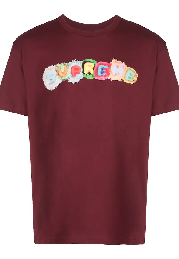 Supreme t-shirt med tryck - Röd