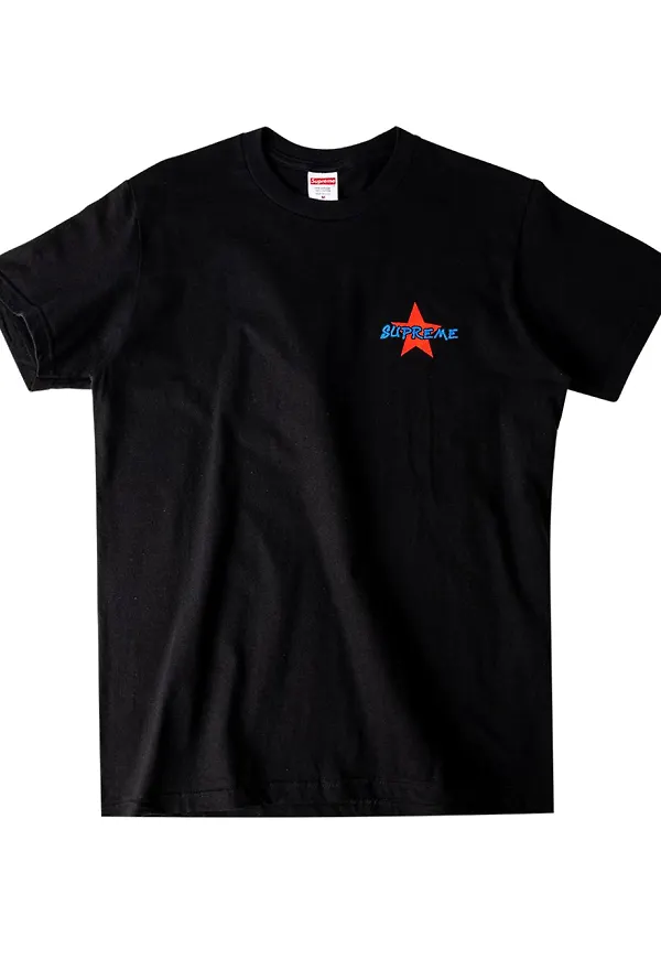 Supreme t-shirt med tryck - Svart