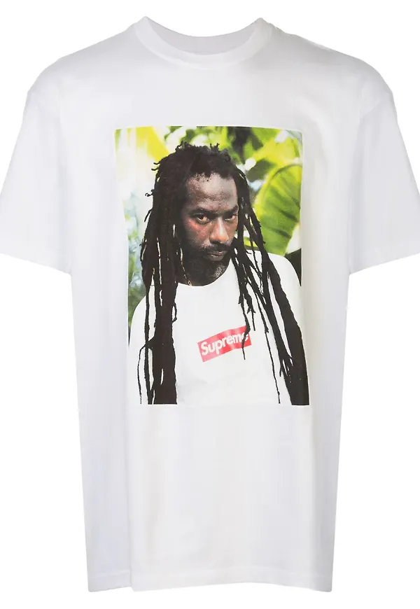Supreme t-shirt med tryck - Vit