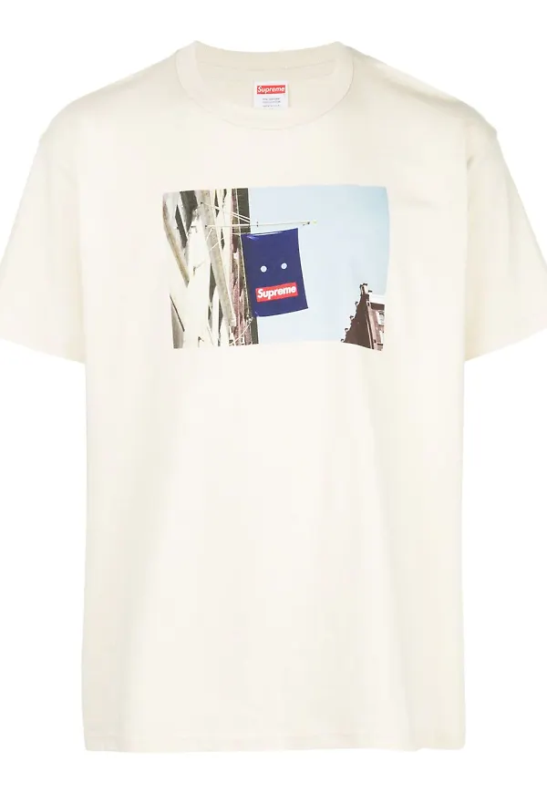 Supreme t-shirt med tryck - Vit
