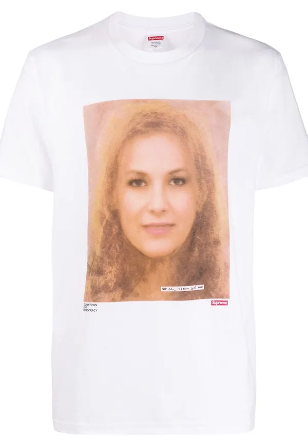 Supreme t-shirt med tryck - Vit