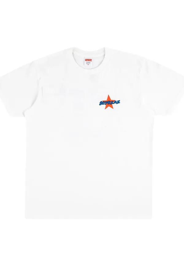 Supreme t-shirt med tryck - Vit