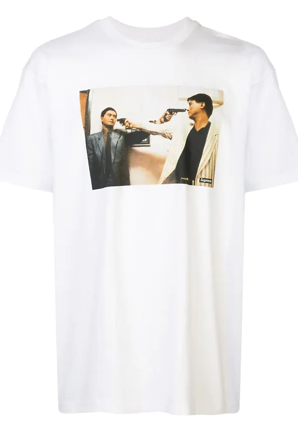 Supreme t-shirt med tryck - Vit