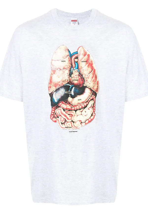 Supreme t-shirt med tryck - Vit