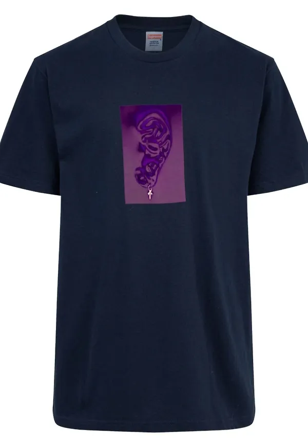 Supreme t-shirt med örntryck - Blå