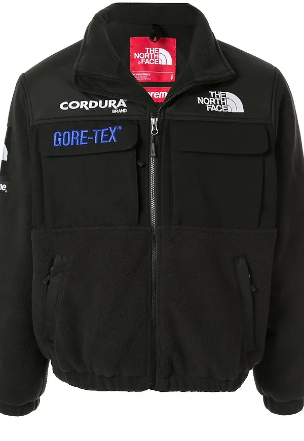 Supreme TNF Expedition FW18 fleecejacka - Svart