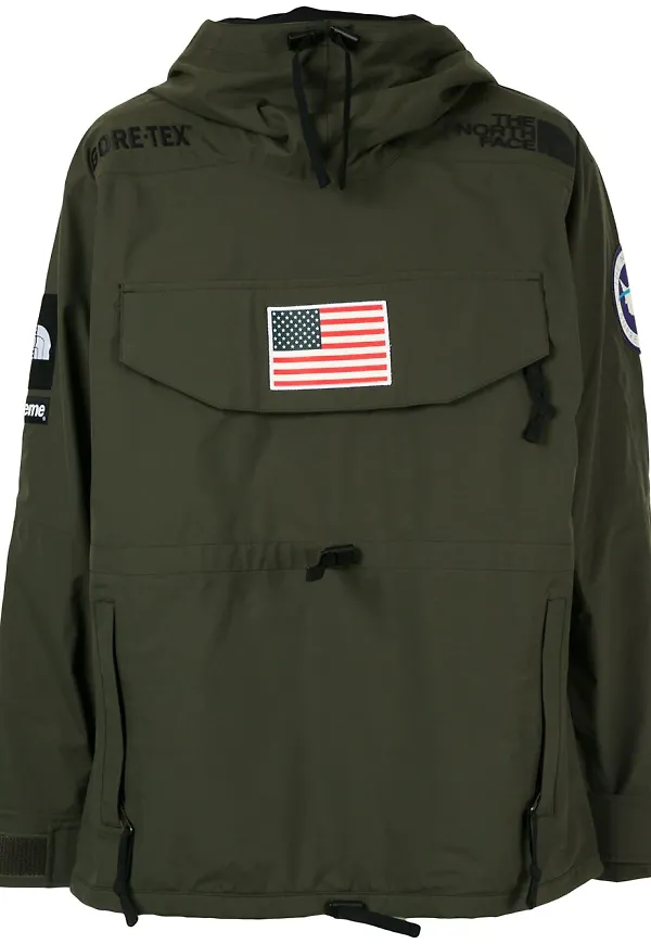 Supreme TNF Expedition pulloverjacka - Grön
