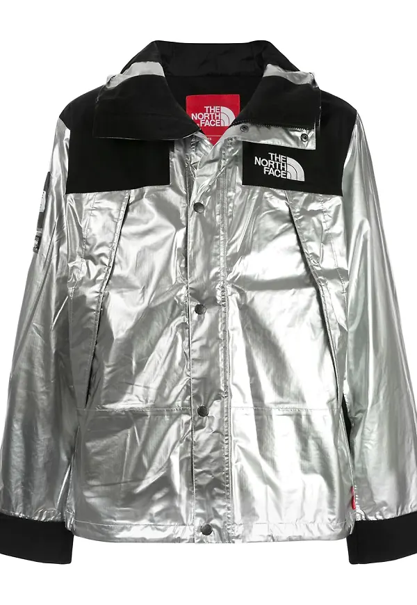 Supreme TNF parkas - Silverfärgad