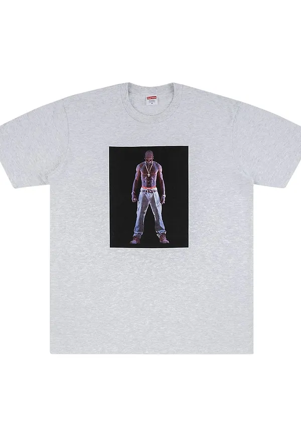 Supreme Tupac Hologram t-shirt - Grå