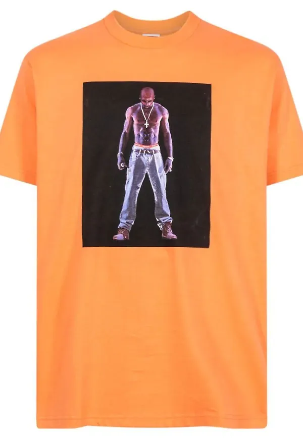 Supreme Tupac Hologram t-shirt - Orange