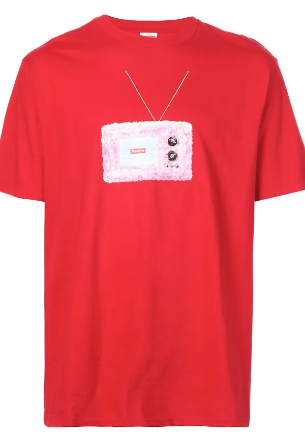 Supreme TV t-shirt - Röd